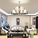 Axyaa Modern Zen LED Chandelier for Home Restaurant Bedroom Loft Iron Lamp