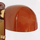 Axyaa Metal Glass Wall Light Dark Red for Home Decor