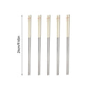 Axyaa Stainless Steel Non Slip Chopsticks - Portable & Cute Sushi Stick