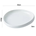 Axyaa Solid Color Salad Plate Set: Creative Tableware in Irregular Shape for Restaurant & Kitchen
