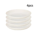 Axyaa White Plastic Tableware Set: Plate, Bowl, Cup, Fruit Plate, Dessert Plate, Salad Bowl, Drink Cup