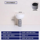Axyaa Marble Table Lamp w/ USB Charging Touch Switch for Bedroom & Living Room