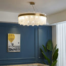 Luxury Gold Glass Chandelier by Axyaa: Elegant Modern Design for Dining & Bedroom