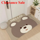 Axyaa Zero Formaldehyde Entry Door Mat, Crystal Velvet Bathroom Carpet