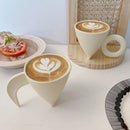 Axyaa Delicate Latte Art Coffee Mug Tea Set Breakfast Milk Oatmeal Cup