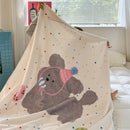Axyaa Doudou Fleece Cartoon Girl Heart Blanket: Cute, Comfortable, Skin-Friendly & Casual.