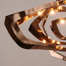 Axyaa Nordic LED Chandelier: Modern Stainless Steel Luxury Lighting for Living, Dining, Bedroom