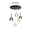 Luxury Glass Bubble Pendant Lights by Axyaa for Restaurant, Staircases, Bedside.