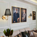Axya Fabric Wall Lamp with LED Lights for Home Interior Lighting
