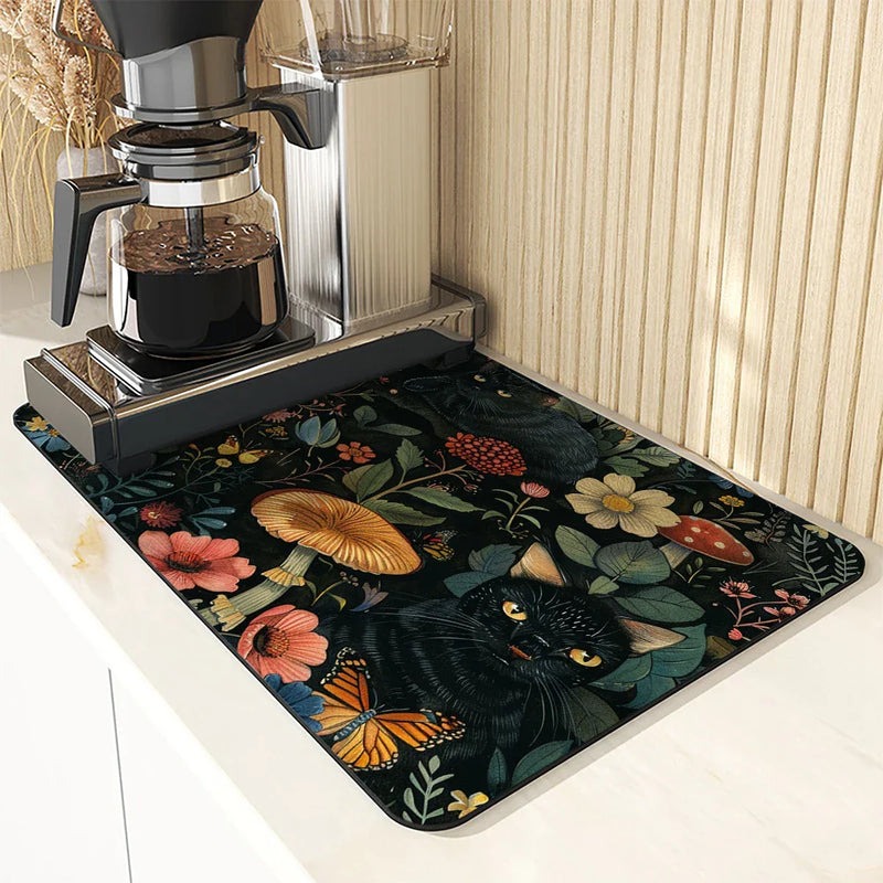 Axyaa Absorbent Drying Mat for Kitchen Plants Flowers Cup Table Decoration