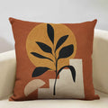 Axyaa Geometric Cushion Cover 45x45cm Linen Pillowcase for Home Bedroom Sofa