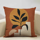 Axyaa Geometric Cushion Cover 45x45cm Linen Pillowcase for Home Bedroom Sofa