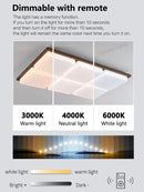 Axyaa Walnut Ceiling Light - French Retro Design for Living Room, Bedroom, Dining Room