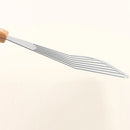 Axyaa Stainless Steel Fish Frying Shovel with Wooden Handle - Household Essential