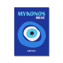 Mykonos Palm Miami Wall Art Poster Print by Axyaa - Boho Maximalist Style