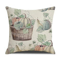Axyaa Thanksgiving Pumpkin Pillow Cover 45*45cm Home Decor Cotton Linen