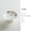 Axyaa Hand-painted Orchid Ceramic Tea Dish High Foot Cake Stand