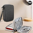 Axyaa Electronics Accessories Organizer Bag: Portable, Waterproof, Double Layers Storage for Cable Wires