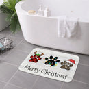 Axyaa Christmas Home Decoration Door Mat - Absorbent & Non-Slip Soft Floor Mat