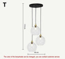 Axyaa Colorful Glass Chandelier: Creative LED Pendant Light for Living Room & Restaurant