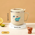 Axyaa Kid's Insulated Capybara Stainless Steel Cup with Straw - 270ml