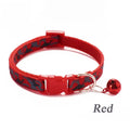 Axyaa Camouflage Pet Collar: Colorful Adjustable Collar with Bell for Dogs & Cats.