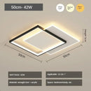 Axyaa Modern White Square LED Ceiling Lamp for Bedroom & Living Room