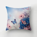 Axyaa Butterfly Charms Pillowcase: Sofa Car Waist Cushion Cover - Ins Style Landscape