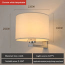 Axyaa Chinese Style Cloth Cover Wall Light for Bedroom Living Room Staircase