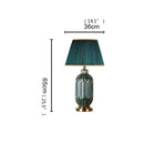 Axyaa Ceramic LED Desk Lamp for Home Office and Hotel Decor