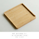 Axyaa Bamboo Tea Box Tray Knife Plate Breakfast Cake Flower Pot Holder