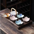 Axyaa Bamboo Tray Set for Dim Sum, Fruits & Dried Snacks