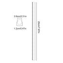 Axyaa Glass Milkshake Bubble Tea Straw Set with Cleaning Brush