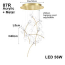Axyaa Tulips Pendant Lights: Elegant Textured Lustre Flowers LED Dimmable Lamps