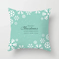 Blue Winter Snowflake Pillowcase for Stylish Christmas Decor by Axyaa