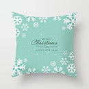 Blue Winter Snowflake Pillowcase for Stylish Christmas Decor by Axyaa