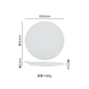Axyaa Stone Pattern Ceramic Plate - Matte Finish Molecular Cuisine Tableware