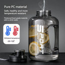 Axyaa 2L Water Bottle with Straw Lid: BPA-Free Sports Gym Kettle for Camping and Travel