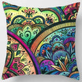 Axyaa Indian Mandala Print Polyester Pillow Case Sofa Decor Throw Pillows 45x45cm