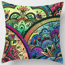 Axyaa Indian Mandala Print Polyester Pillow Case Sofa Decor Throw Pillows 45x45cm