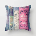 Axyaa Retro Library Pattern Pillowcase for Home and Office Decor