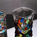 Axya Handmade Geometric Pattern Wine Glass Cocktail Glass - Perfect Gift