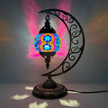 Axyaa Vintage Art Deco Mosaic Glass Table Lamp