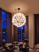 Axyaa Designer Glass Bubble Chandelier for Living Room Bar Decor Lighting