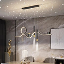Axyaa Modern LED Pendant Light Chandelier for Living and Dining Room