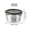 Axyaa Stainless Steel Food Storage Container - Sealed Fresh-Keeping Box