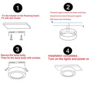 Axyaa 220V LED Ceiling Spot Downlights 15W-20W Kitchen Lighting Fixture