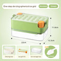 Axyaa Mini Ice Cube Tray with Lid and Bin: Spill-resistant Ice Maker for Cocktails