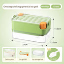 Axyaa Mini Ice Cube Tray with Lid and Bin: Spill-resistant Ice Maker for Cocktails