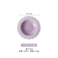 Axyaa Purple Disc Lace Relief Ceramic Tableware Set
